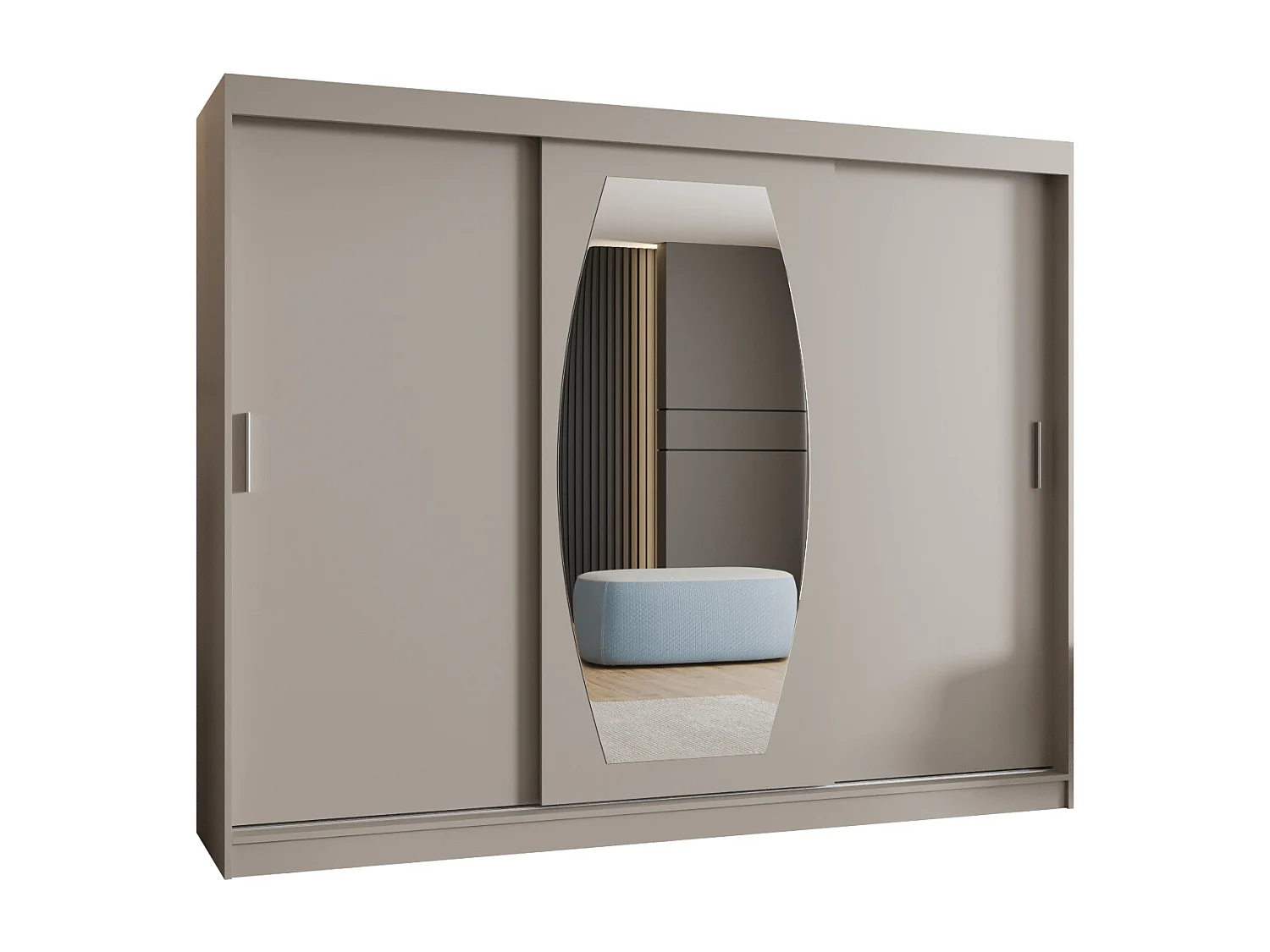 Armario ROSSA de puertas correderas 200/250/62 3 puertas (cachemira)