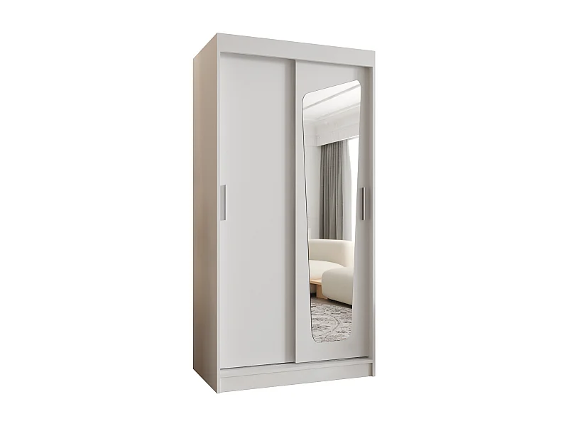 Armadio MOKA ad ante scorrevoli 200/100/62 2 porte (bianco)