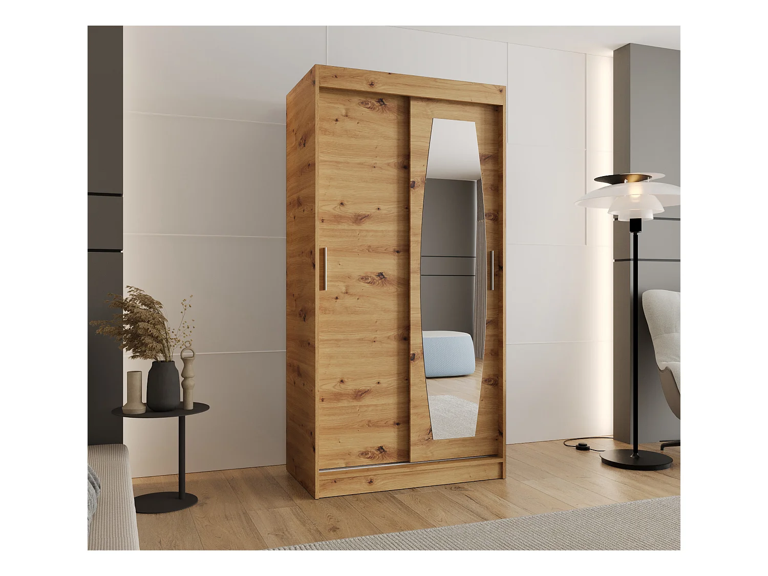 Armoire Rossa À Portes Coulissantes 200/100/62 2 portes (Artisan)