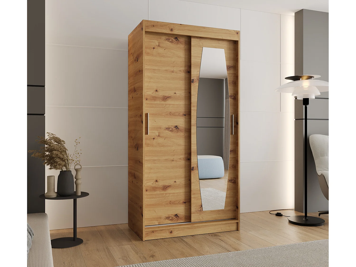 Armario ROSSA de puertas correderas 200/100/62 2 puertas (artisan)