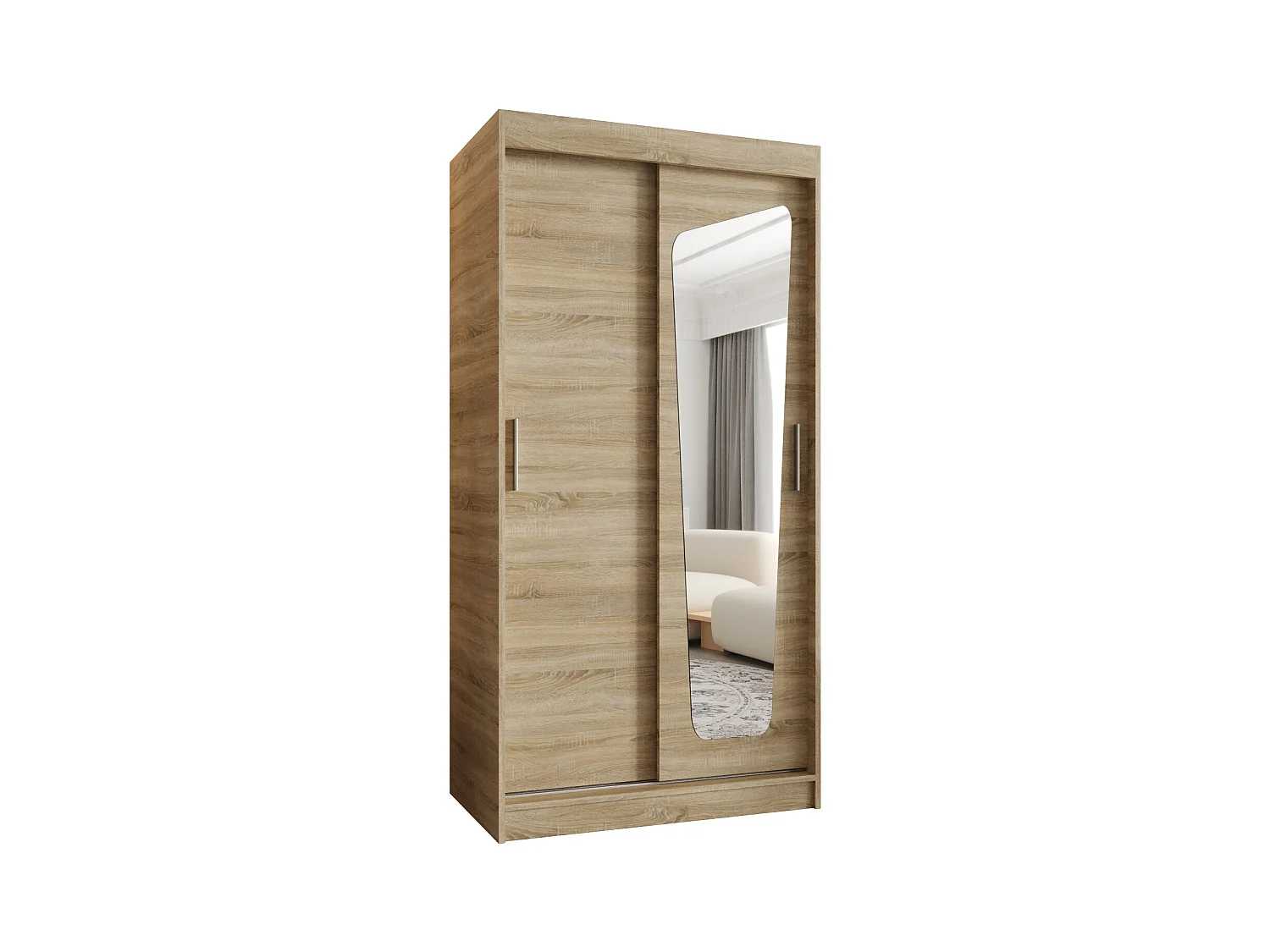 SCHWEBETÜRENSCHRANK MOKA 200/100/62 2-Türig (Sonoma)