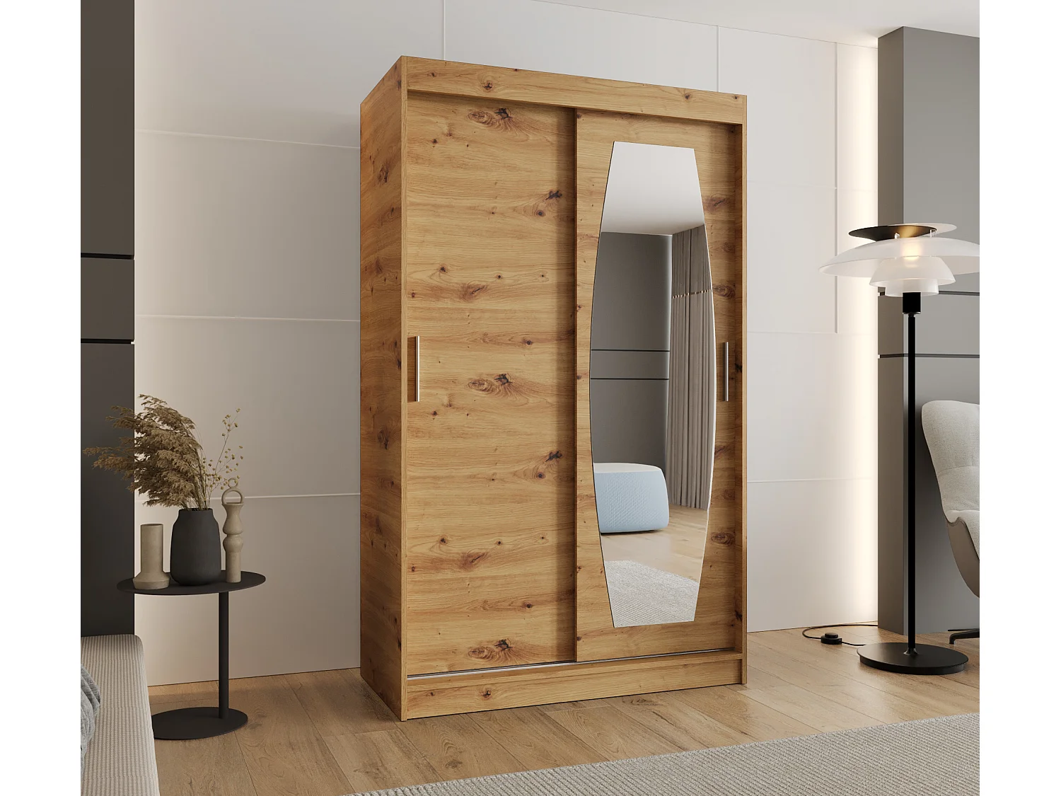 ROSSA kledingkast met schuifdeuren 200/120/62 2 deuren (artisan)