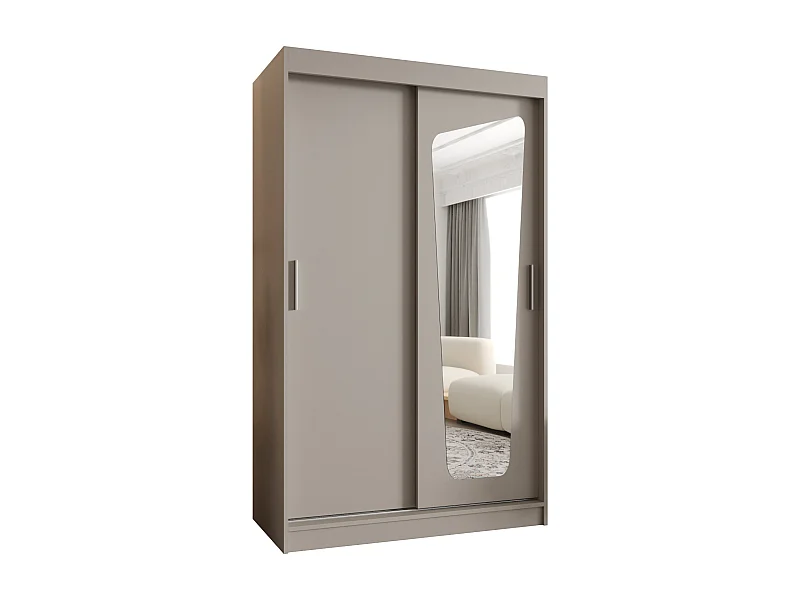 SCHWEBETÜRENSCHRANK MOKA 200/120/62 2-Türig (Kaschmir)