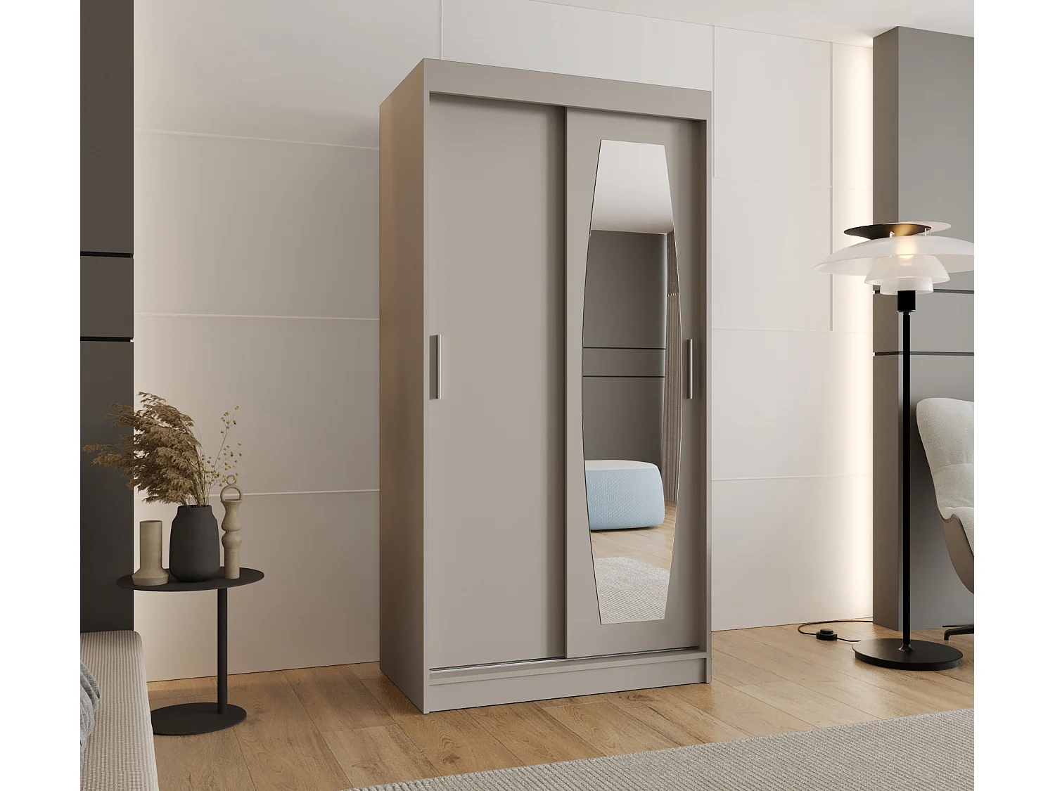 Armoire Rossa À Portes Coulissantes 200/100/62 2 portes (Cachemire)