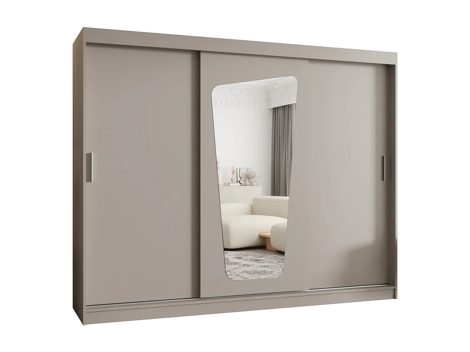 Armario MOKA de puertas correderas 200/250/62 3 puertas (cachemira)