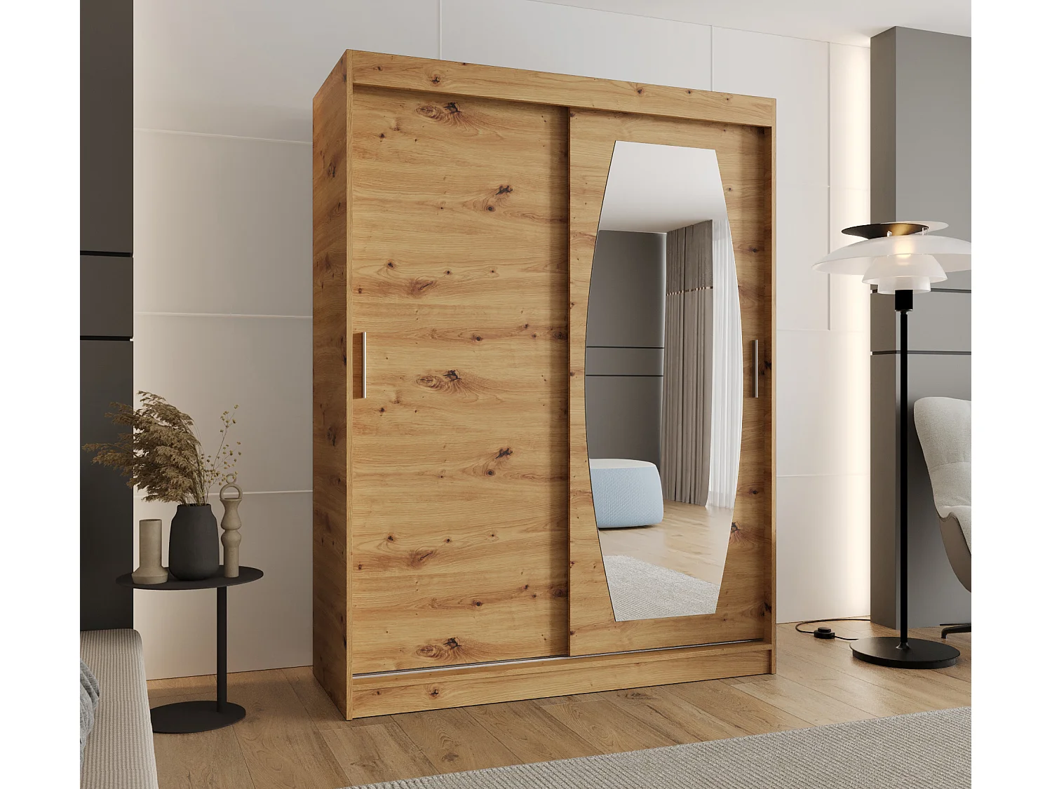 ROSSA kledingkast met schuifdeuren 200/150/62 2 deuren (artisan)