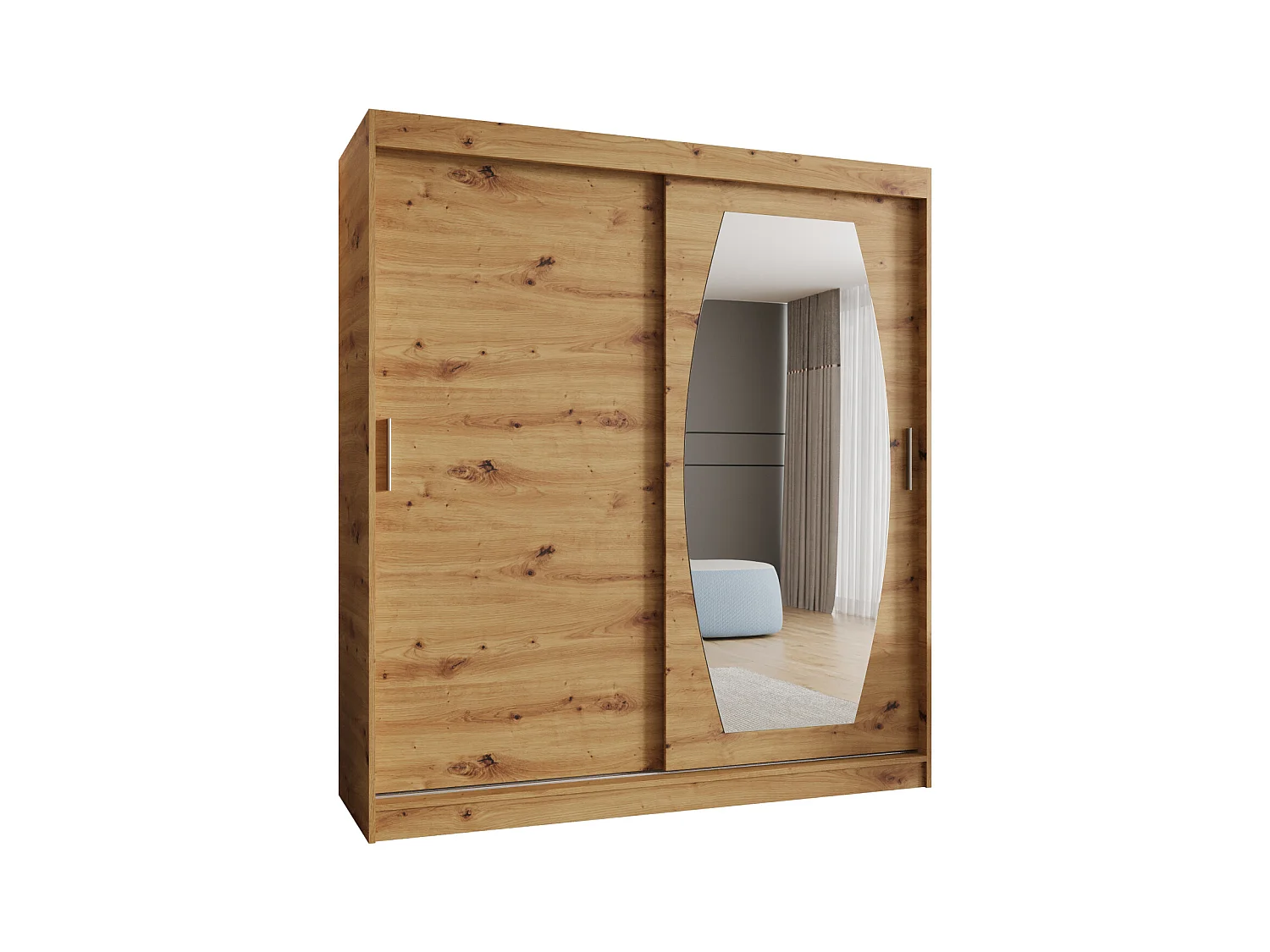 Armoire Rossa À Portes Coulissantes 200/180/62 2 portes (Artisan)