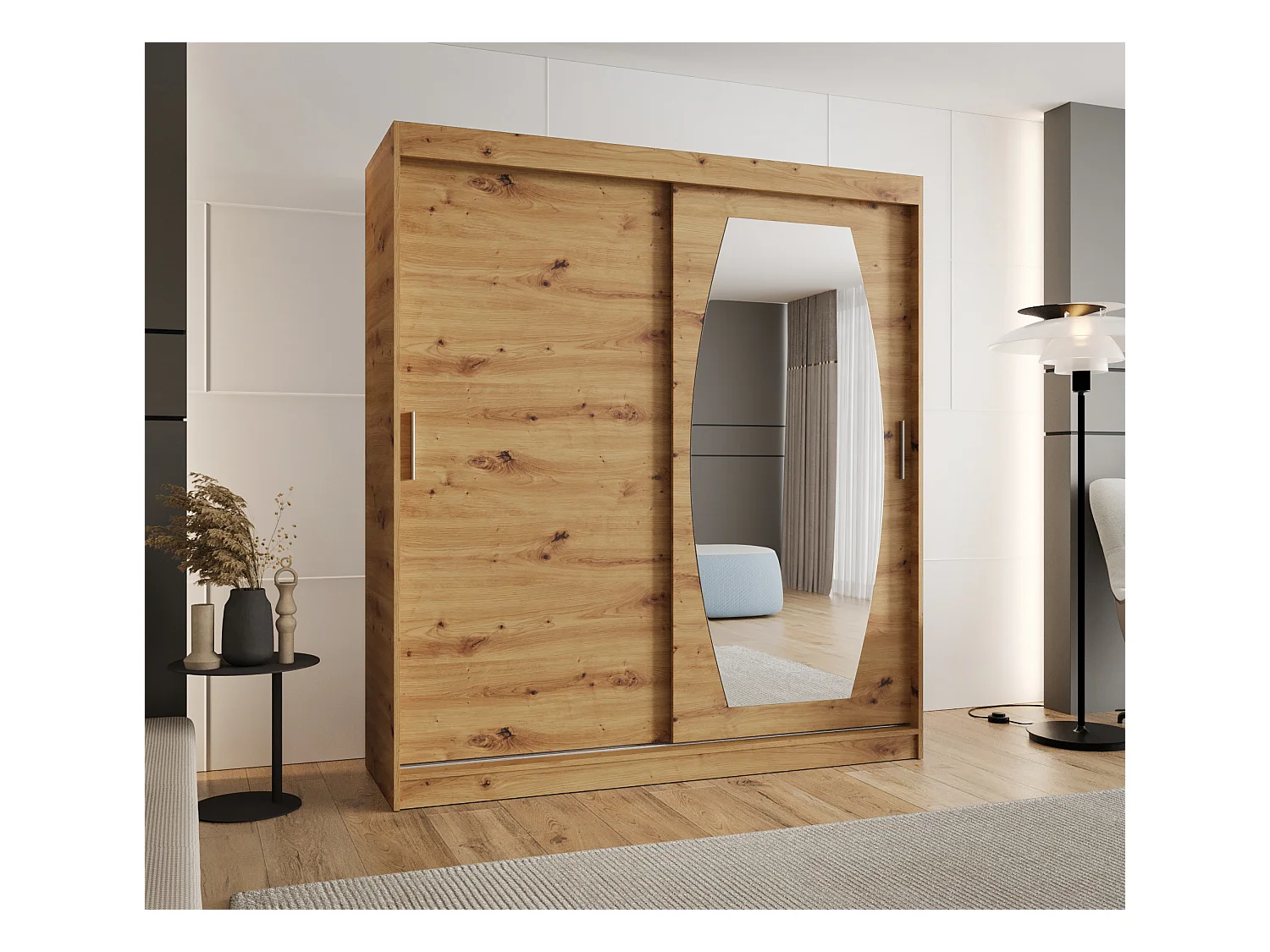 Armoire Rossa À Portes Coulissantes 200/180/62 2 portes (Artisan)