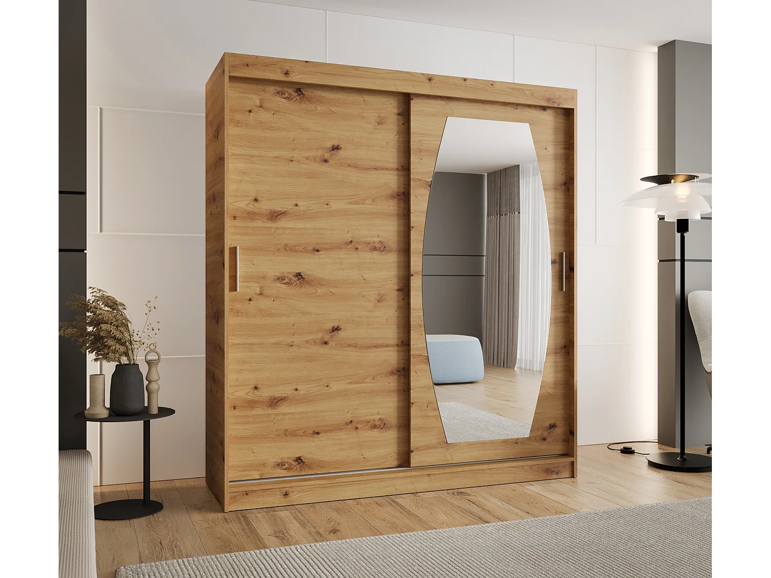 Armoire Rossa À Portes Coulissantes 200/180/62 2 portes (Artisan)