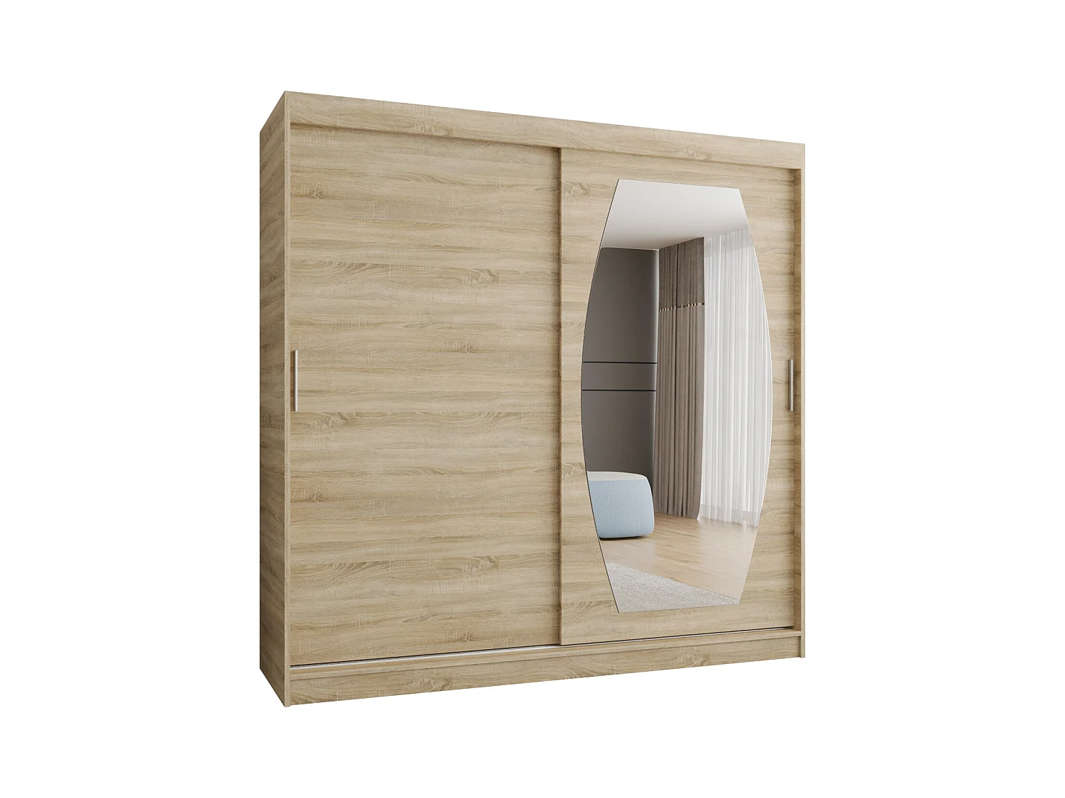 Armoire Rossa À Portes Coulissantes 200/200/62 2 portes (Sonoma)