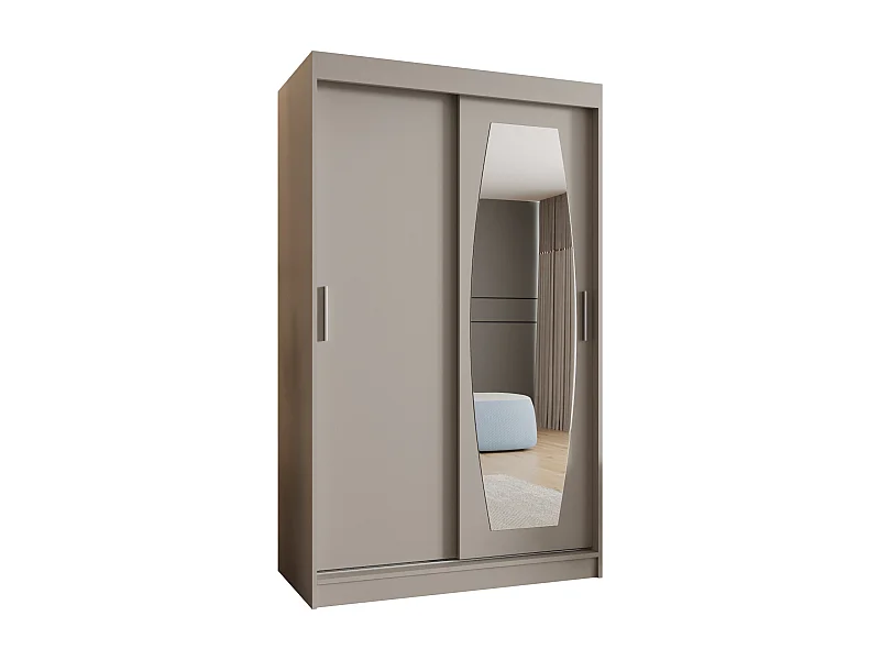 SCHWEBETÜRENSCHRANK ROSSA 200/120/62 2-Türig (Kaschmir)