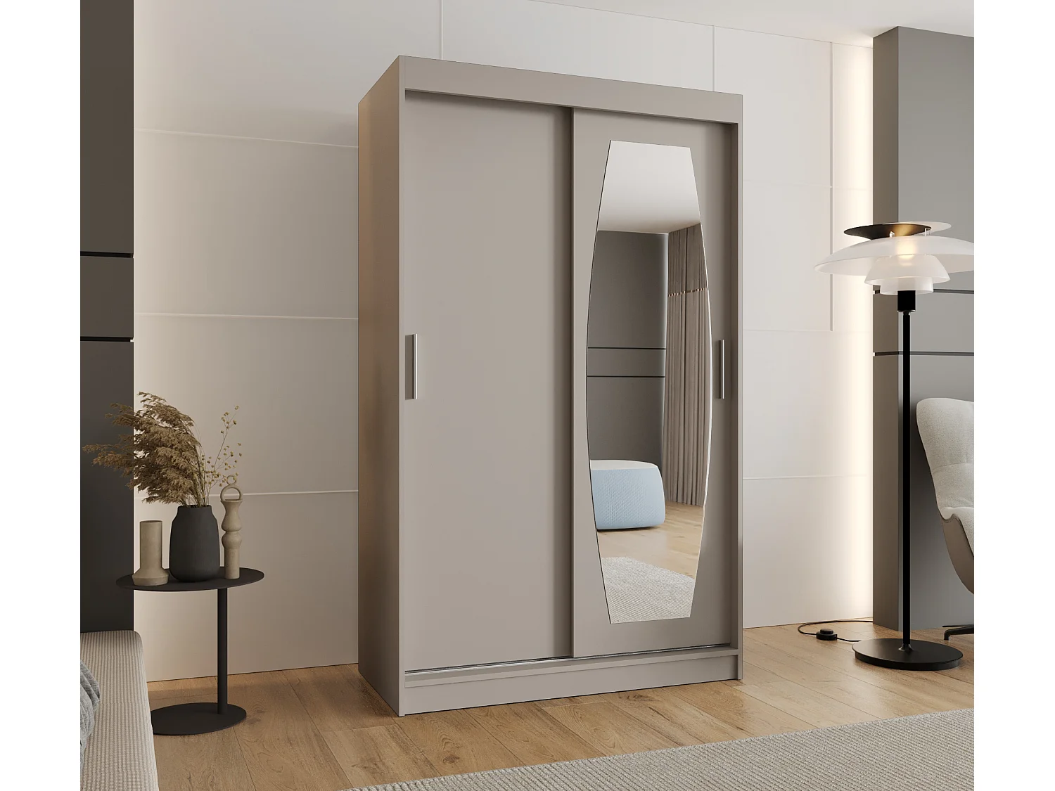 ROSSA kledingkast met schuifdeuren 200/120/62 2 deuren (kasjmier)