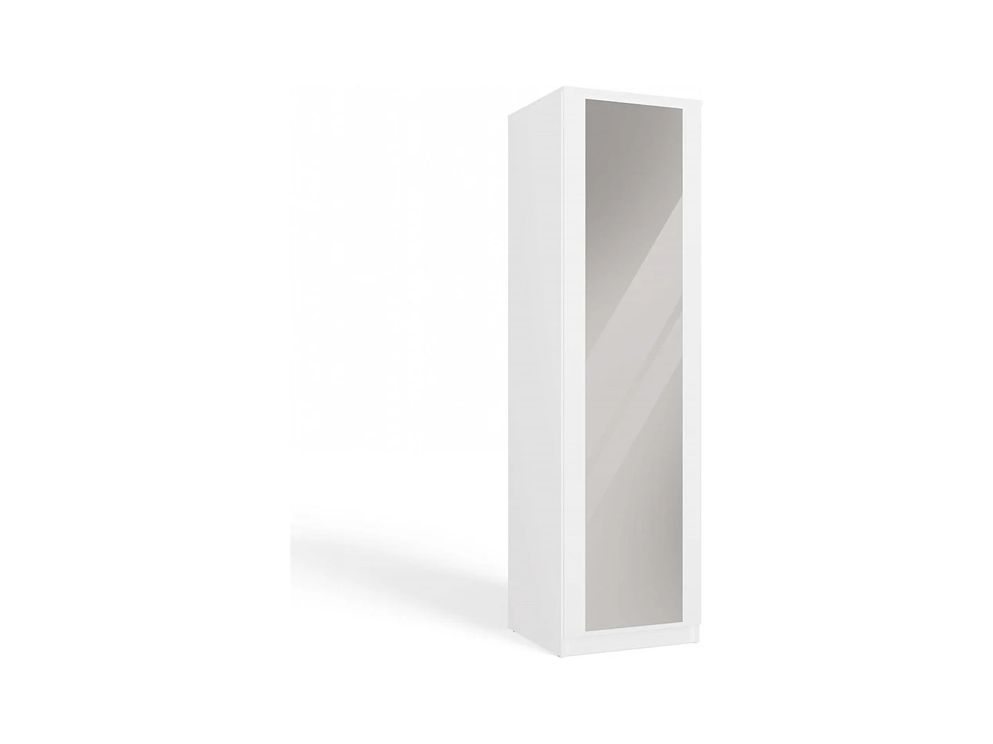 ESME - Armoire simple avec miroir chambre à coucher - 50x50x180 - 1 porte - Dressing