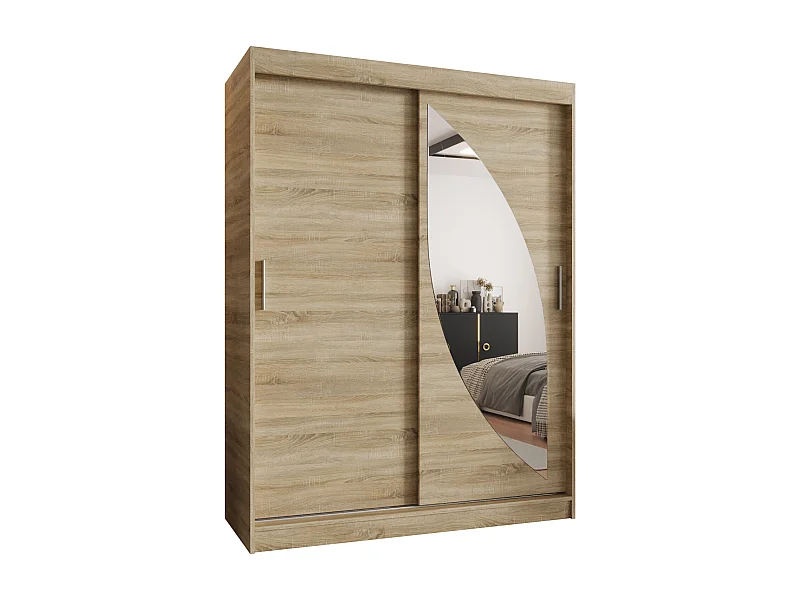 Armoire Milo À Portes Coulissantes 200/150/62 2 portes (Sonoma)