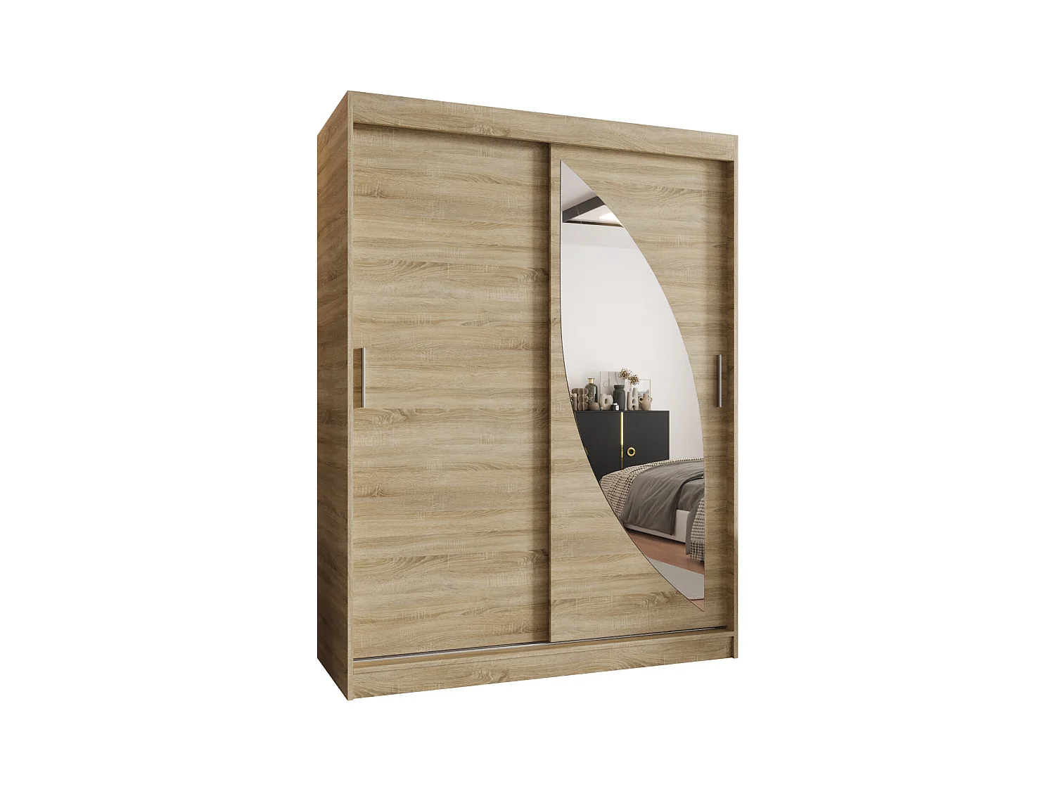 Armoire Milo À Portes Coulissantes 200/150/62 2 portes (Sonoma)