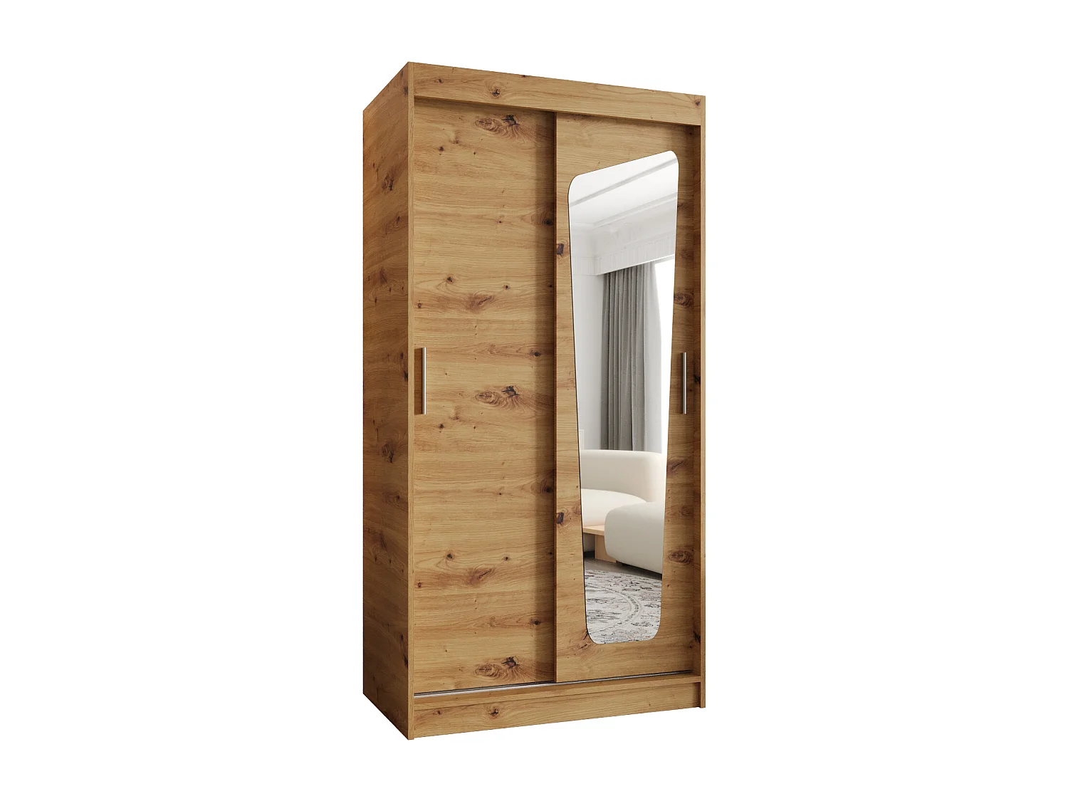 MOKA kledingkast met schuifdeuren 200/100/62 2 deuren (artisan)