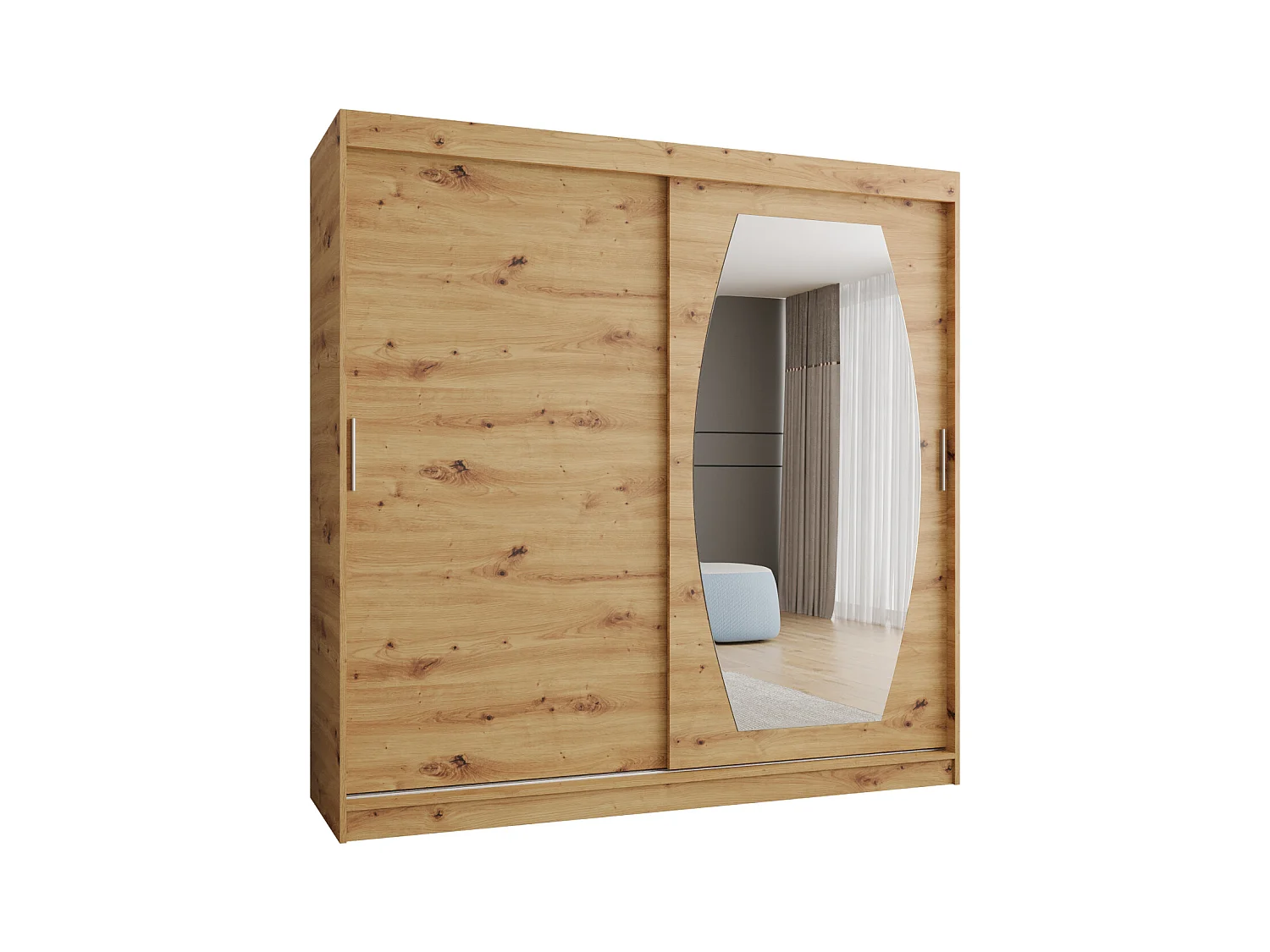 Armoire Rossa À Portes Coulissantes 200/200/62 2 portes (Artisan)