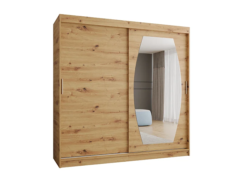 Armoire Rossa À Portes Coulissantes 200/200/62 2 portes (Artisan)