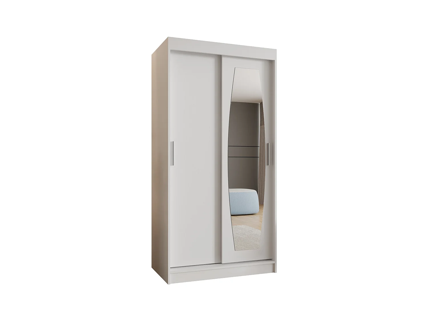 Armoire Rossa À Portes Coulissantes 200/100/62 2 portes (Blanc)