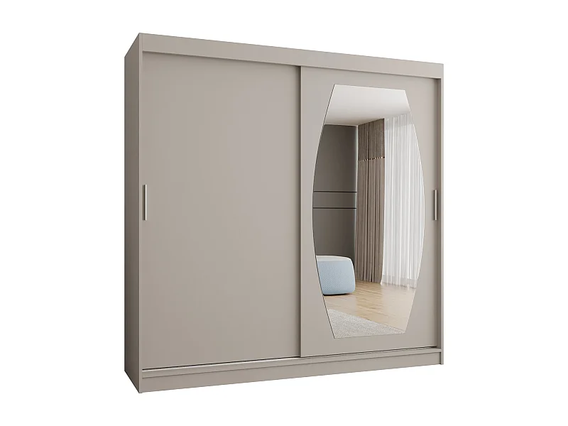 Armoire Rossa À Portes Coulissantes 200/200/62 2 portes (Cachemire)