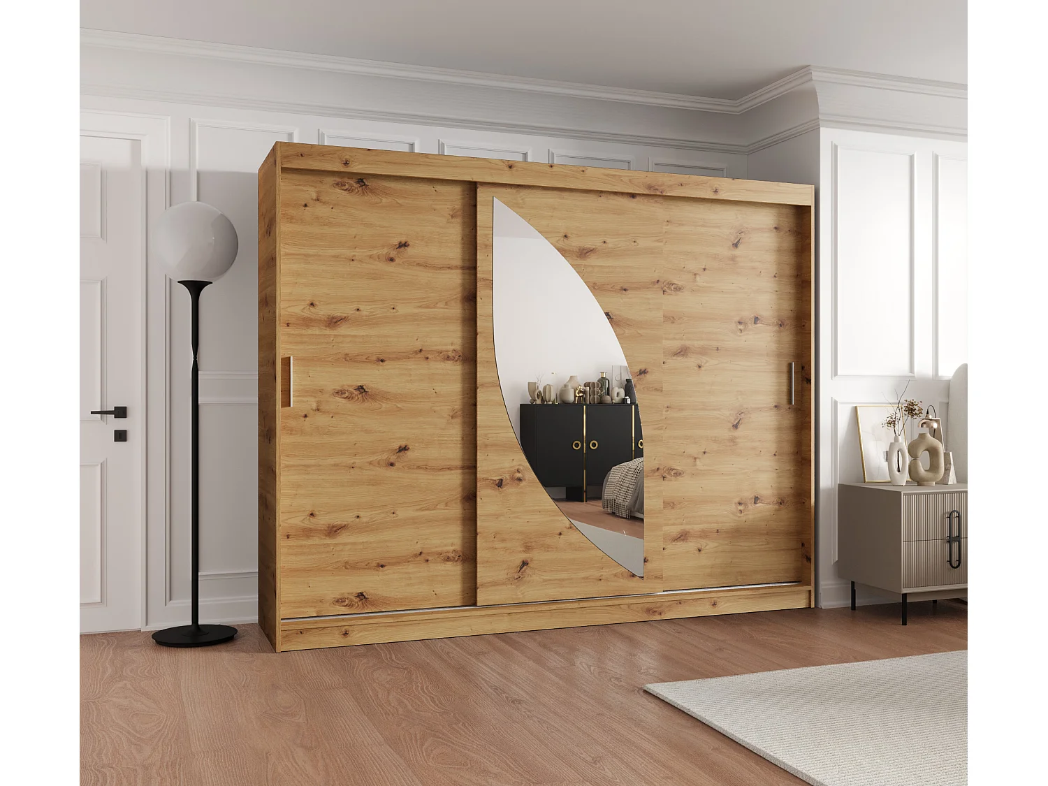 Armario MILO de puertas correderas 200/250/62 3 puertas (artisan)