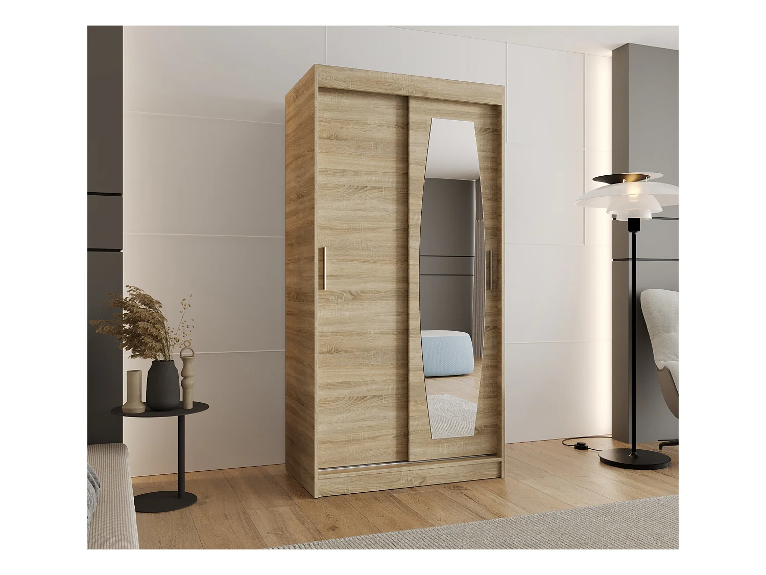 Armoire Rossa À Portes Coulissantes 200/100/62 2 portes (Sonoma)