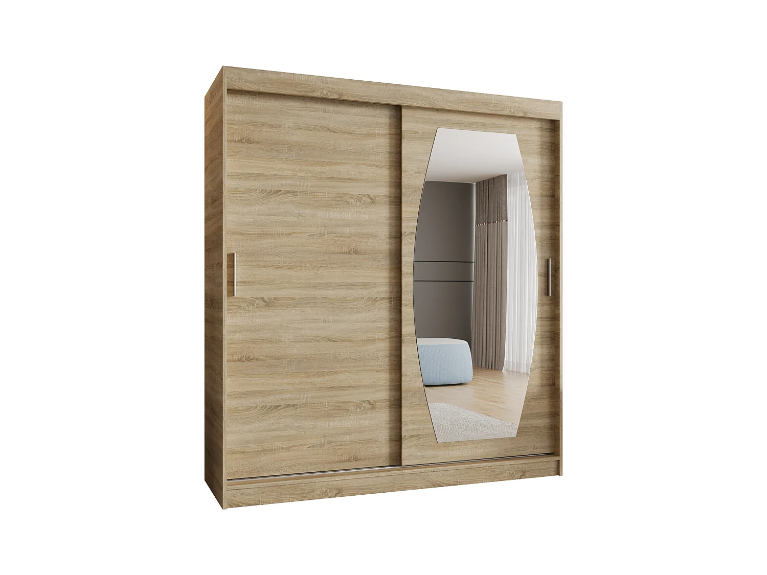 Armoire Rossa À Portes Coulissantes 200/180/62 2 portes (Sonoma)