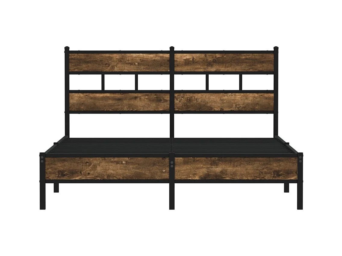 Cadre de lit sans matelas avec tête de lit 137x190 cm