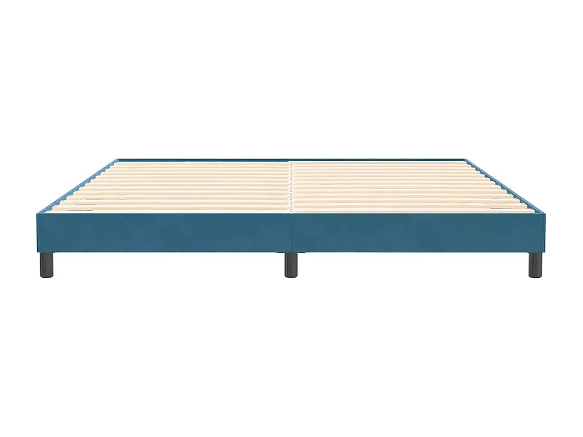 Sommier à lattes de lit sans matelas bleu foncé 200x210cm