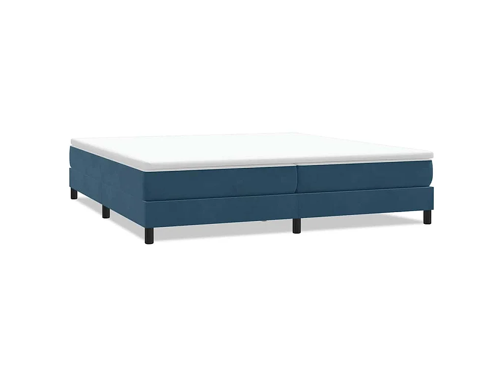 Boxspringbett ohne Matratze Dunkelblau 200x210 cm Samt