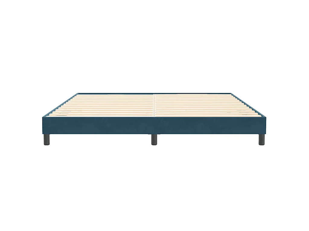 Boxspringbett ohne Matratze Dunkelblau 200x210 cm Samt
