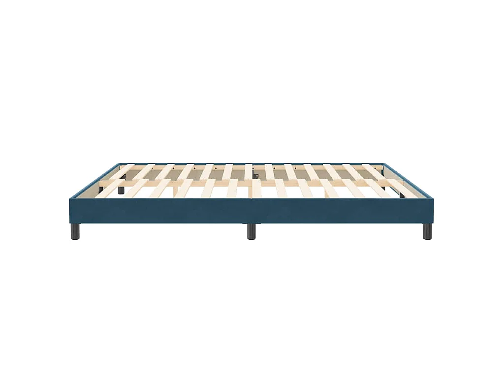 Boxspringbett ohne Matratze Dunkelblau 200x210 cm Samt