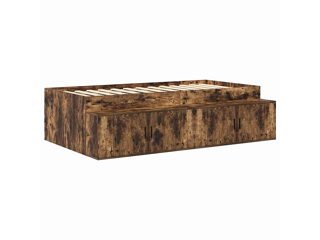 | Cama con almacenamiento | con almacenamiento Roble ahumado 80 cm