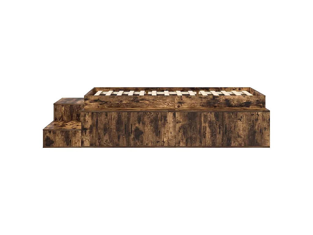 | Cama con almacenamiento | con almacenamiento Roble ahumado 80 cm