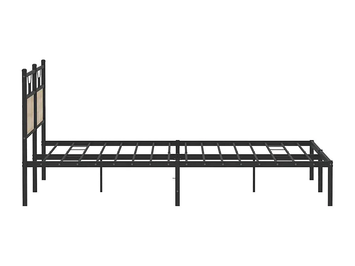 Bettgestell ohne Matratze Sonoma-Eiche 183x203 cm Holzwerkstoff