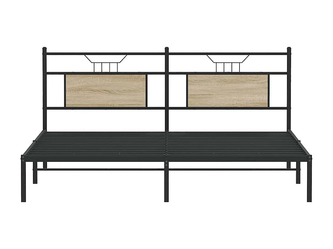 Giroletto senza Materasso Rovere Sonoma 183x203cm in Truciolato