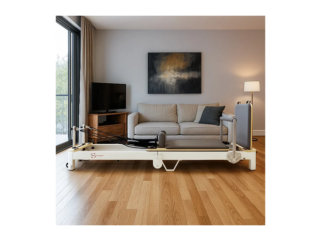 Macchina Pilates Reformer Alluminio Pieghevole Multifunzionale Casa Palestra