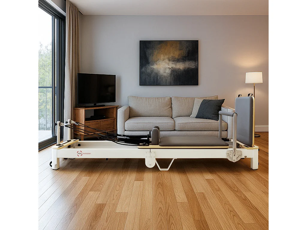 Reformer de Pilates Plegable de Aluminio con Funda y Accesorios