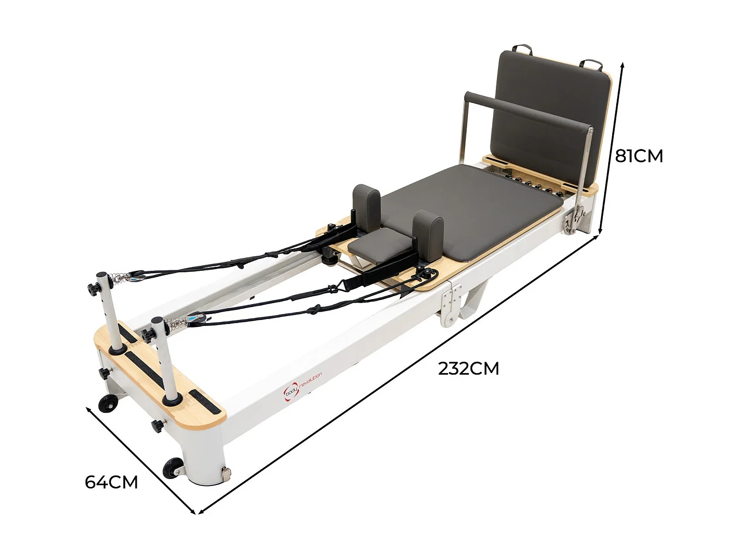 Reformer de Pilates Plegable de Aluminio con Funda y Accesorios