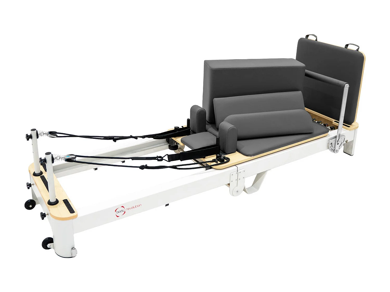 Machine Reformer Pilates Pliable Cadre en Métal Multifonction Salle de Sport