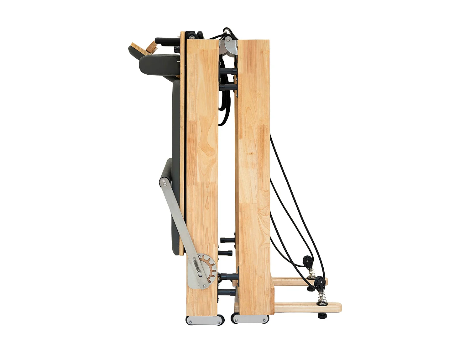 Macchina Pilates Reformer Rovere Pieghevole Multifunzionale Letto Palestra Casa