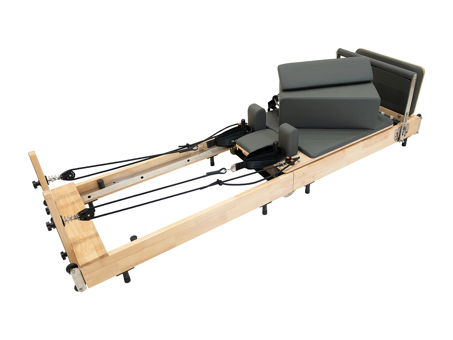 Macchina Pilates Reformer Rovere Pieghevole Multifunzionale Letto Palestra Casa