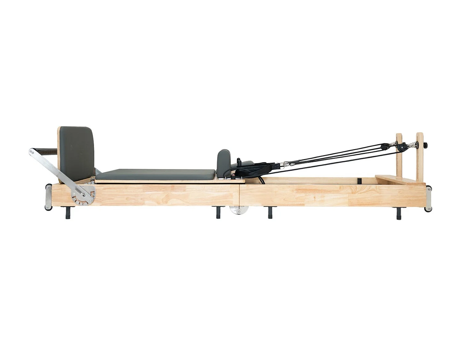 Macchina Pilates Reformer Rovere Pieghevole Multifunzionale Letto Palestra Casa