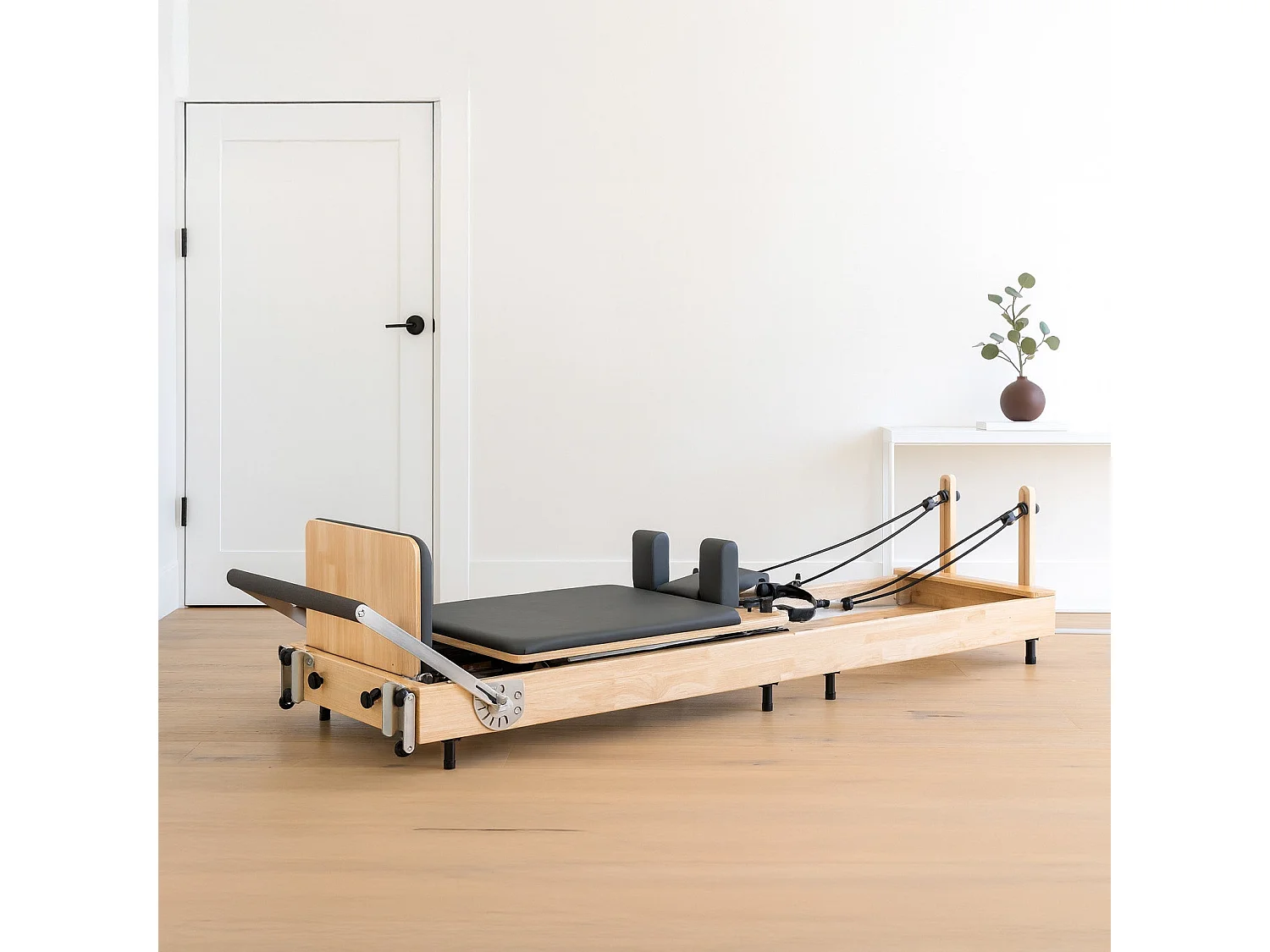 Macchina Pilates Reformer Rovere Pieghevole Multifunzionale Letto Palestra Casa