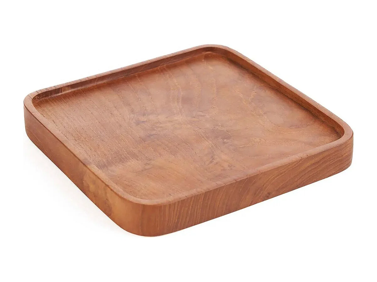L’Assiette Teak Square - Naturel - XS