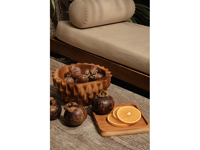 L’Assiette Teak Square - Naturel - XS