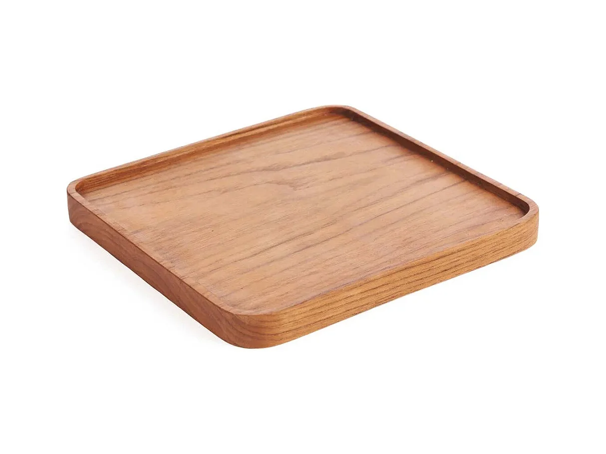 L'Assiette Teak Square - Naturel - M