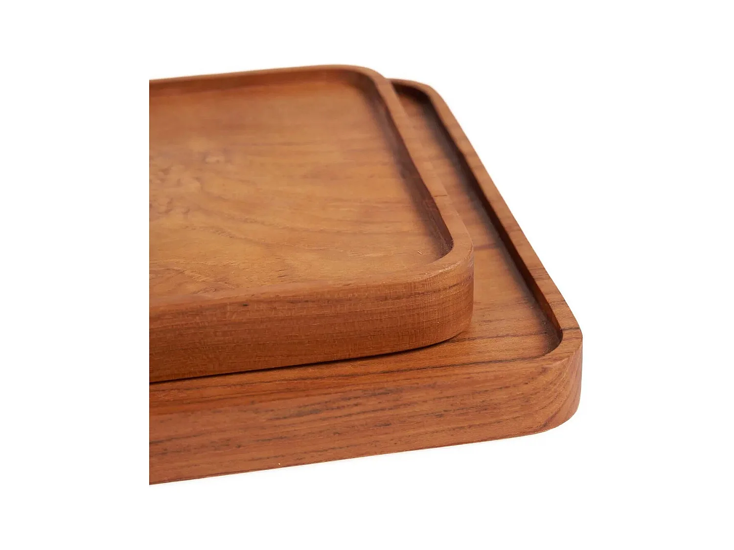 L'Assiette Teak Square - Naturel - M