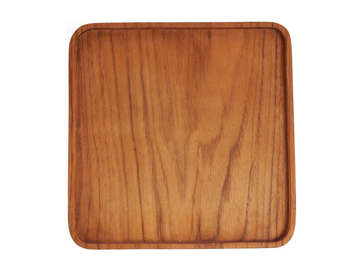 L'Assiette Teak Square - Naturel - M