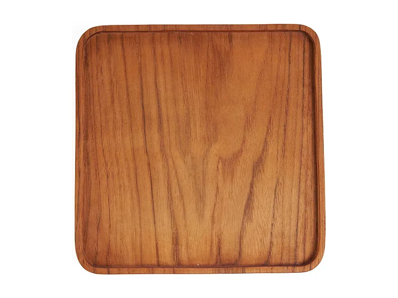 L'Assiette Teak Square - Naturel - M